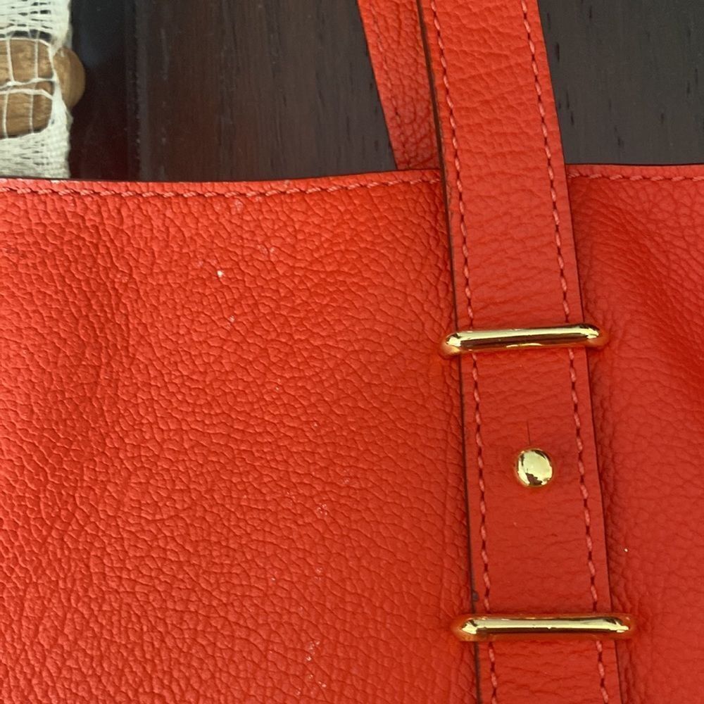 Euc Ralph Lauren bag red/ orange color - Picture 12 of 15